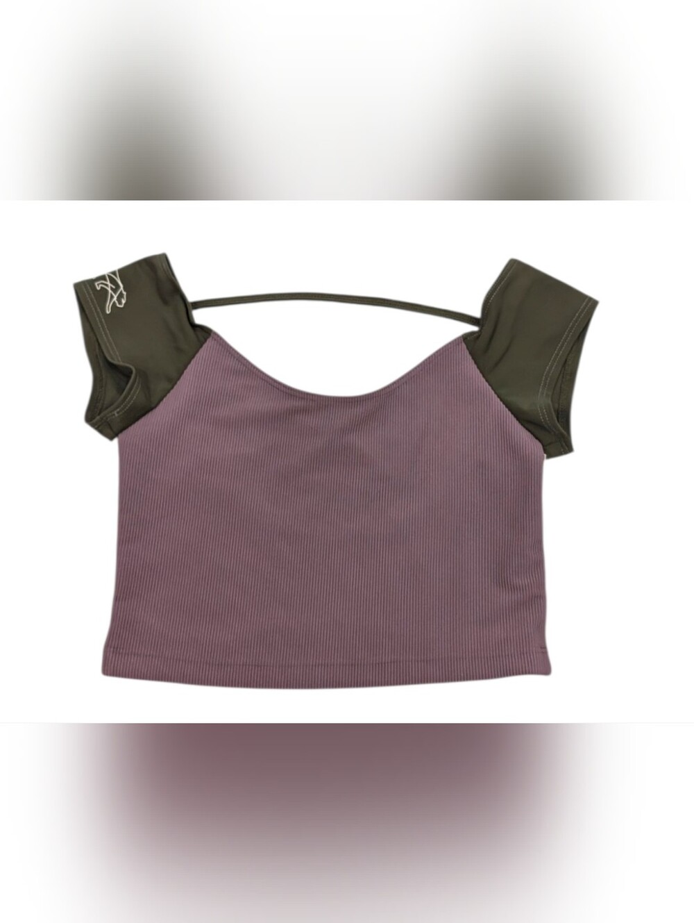 NWOT Tiger Friday Adult Small Top Dance Wear Crop Top Colorblock